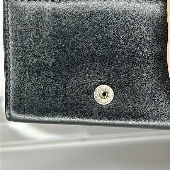 09 Saint Lauren 2019 Compact Trifold Black Calfskin Leather Unisex Wallet - Picture 9 of 11